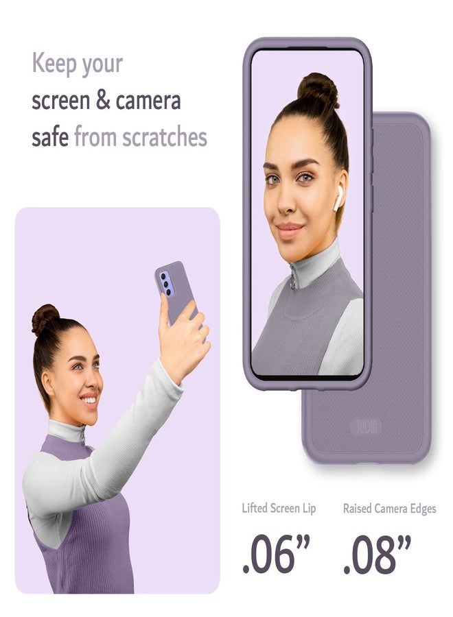 TUDIA DualShield Grip Designed for Samsung Galaxy A54 5G Case (2023), [MergeGrip] Dual Layer Shockproof Slim Military Grade Non-Slip Tough Heavy Duty Protective Phone Case Cover (Purple) - Image 4